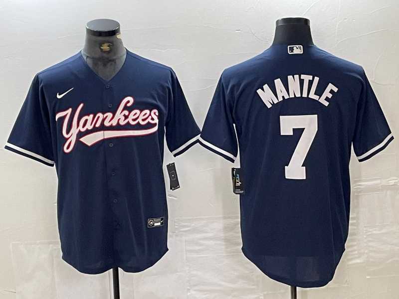 Men's New York Yankees #7 Mickey Mantle Navy Cool Base Stitched Baseball Jersey,We sell and wholesale Men's New York Yankees #7 Mickey Mantle Navy Cool Base Stitched Baseball Jersey on line form chian!